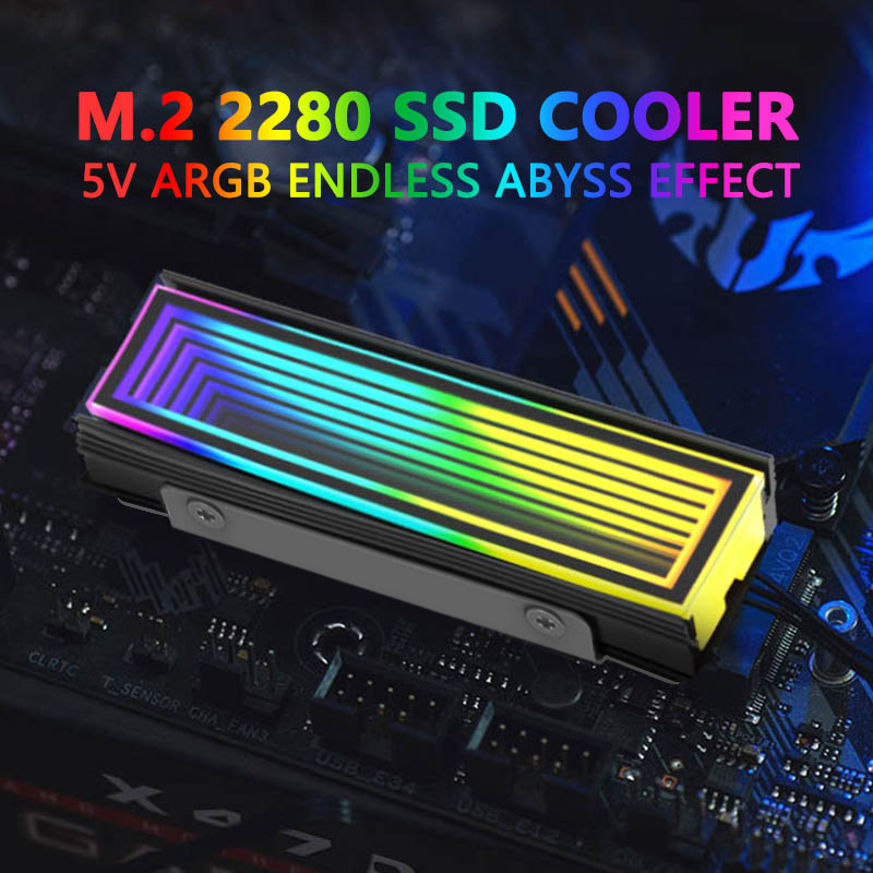 M2 Heatsink Cooler - 5 V ARGB Sync Computer 2280