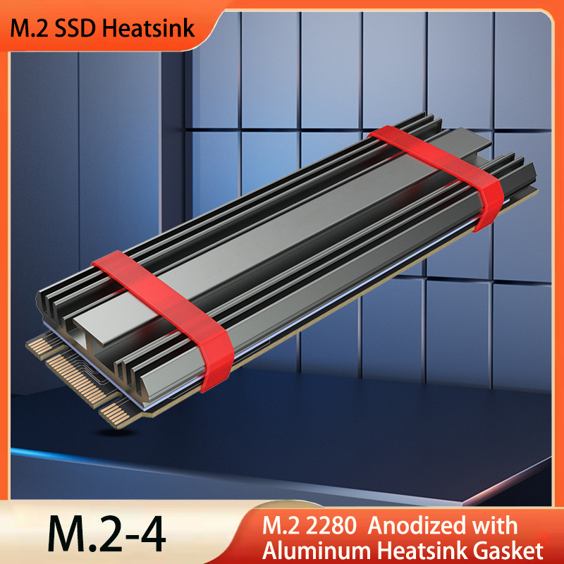 M2 Heatsink Cooler - M.2 SSD-Kühlkörper M2 NVME 2280, Solid-State-Festplatten-Aluminium-Kühlkörperdichtung
