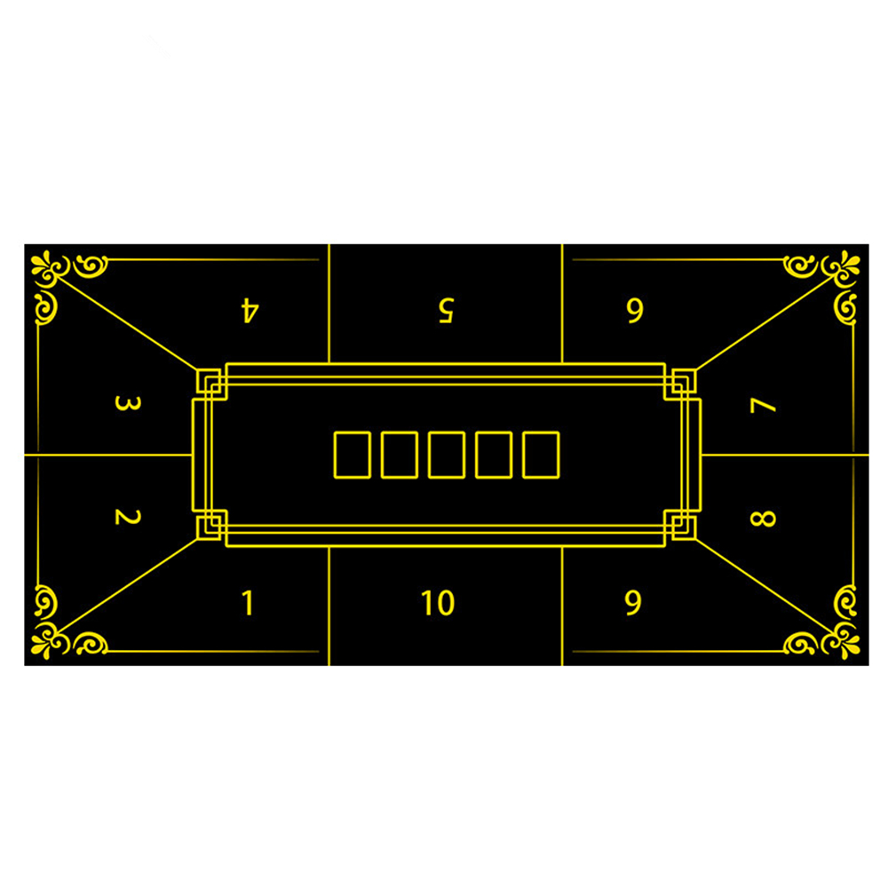 Gaming Accessories Desk - Verdickte Gummi-Poker-Tischdecke Casino Texas Hold'em Tischmatte