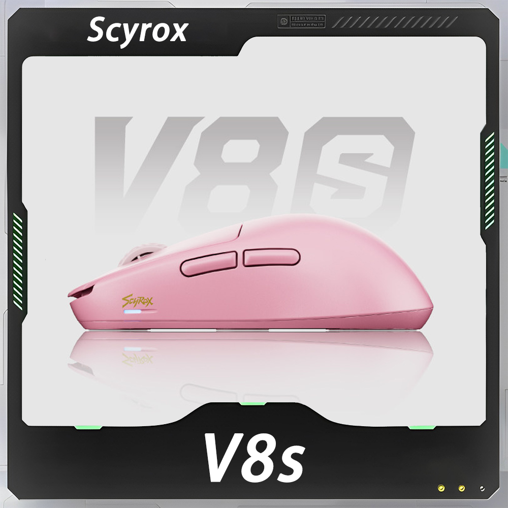 Gaming Hand Accessories - Scyrox V8s Gaming-Maus Kabelgebunden Kabellos Dual