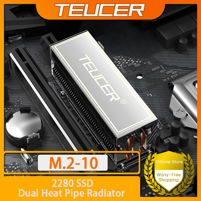 M2 Heatsink Cooler - TEUCER M.2 SSD-Kühlkörper M2 2280 NVME-Kühler-Kit