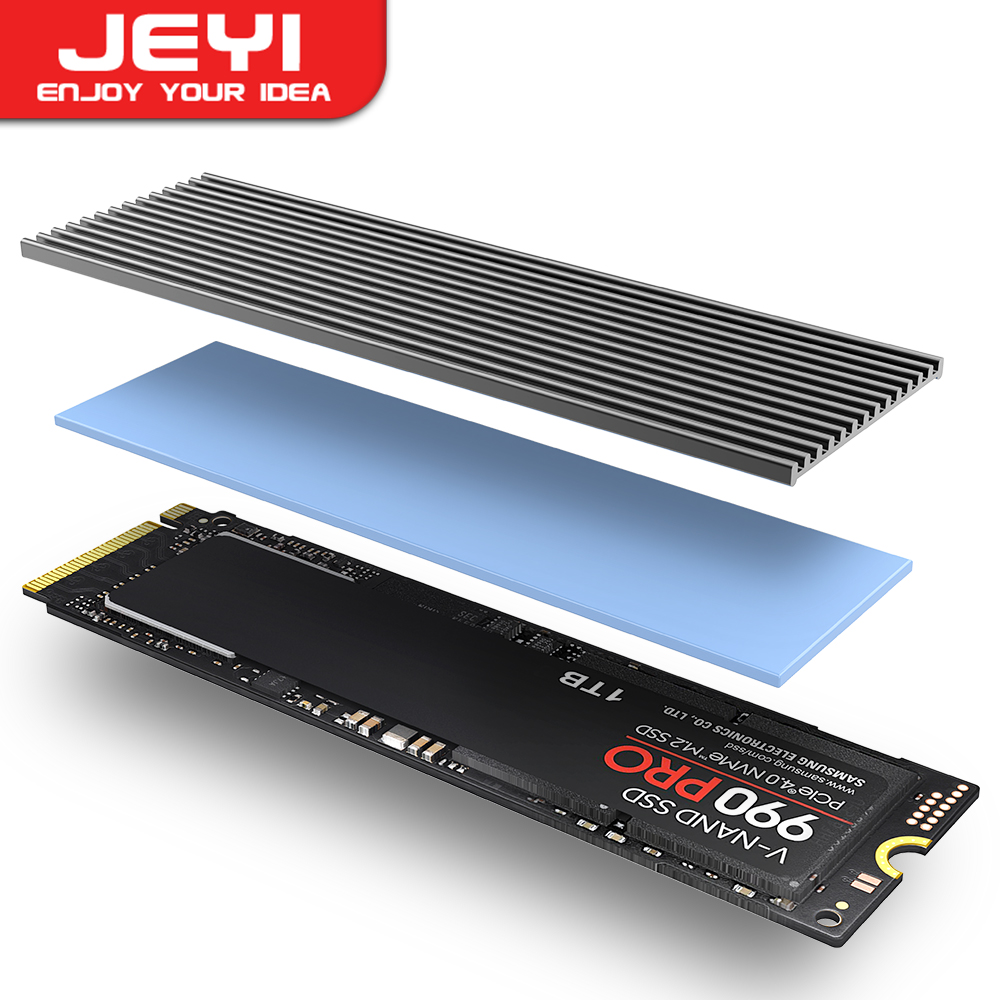 M2 Heatsink Cooler - JEYI M.2 SSD-Kühlkörper, Aluminium PS5-Kühler, Solid-State-Laufwerke,