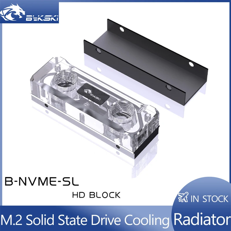 M2 Heatsink Cooler - Bykski Wasserblock für 2280/22110 PCI-E/SATA M.2