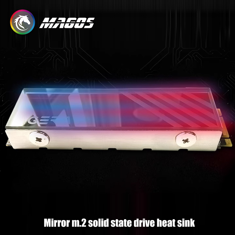 M2 Heatsink Cooler - Spiegelglas M.2 Solid-State-Drive Kühlkörper, SSD 2280