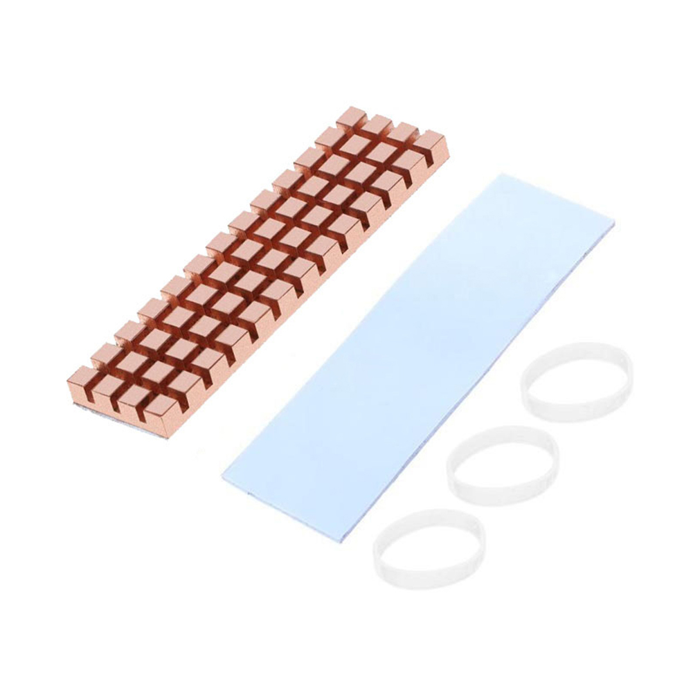 M2 Heatsink Cooler - Solid-State-Festplatten-Kühlkörper 1,5/2/3/4/6mm Ultradünner Reinkupfer-SSD-Kühler für M2