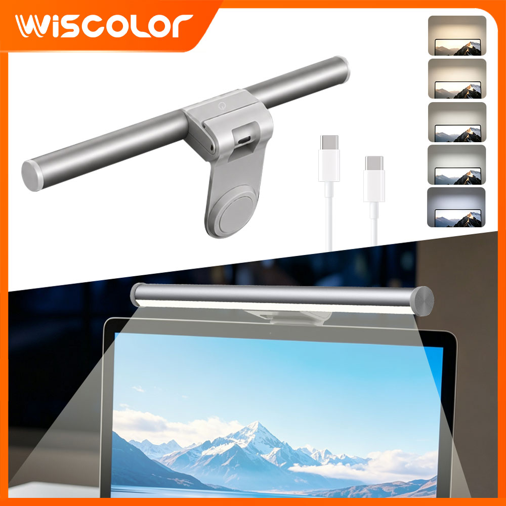 Gaming Accessories Monitor - RGBIC LED-Lichter-Set, Dimmbare Monitor-Lichtleiste, Intelligente WLAN-Musik-Fernbedienung,