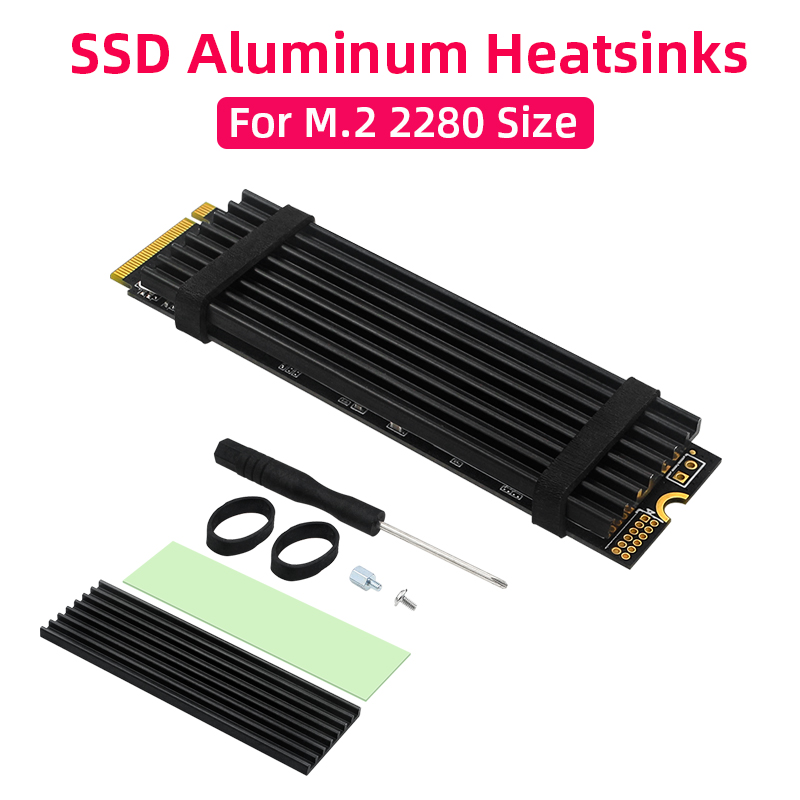 M2 Heatsink Cooler - M.2 SSD Kühlkörper Aluminium Kühler Solid