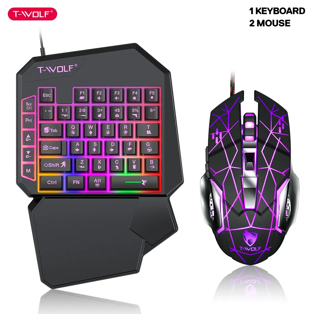 T-WOLF TF900 Einhand-Tastatur- – Gaming Hand Accessories Bewertung und Preis