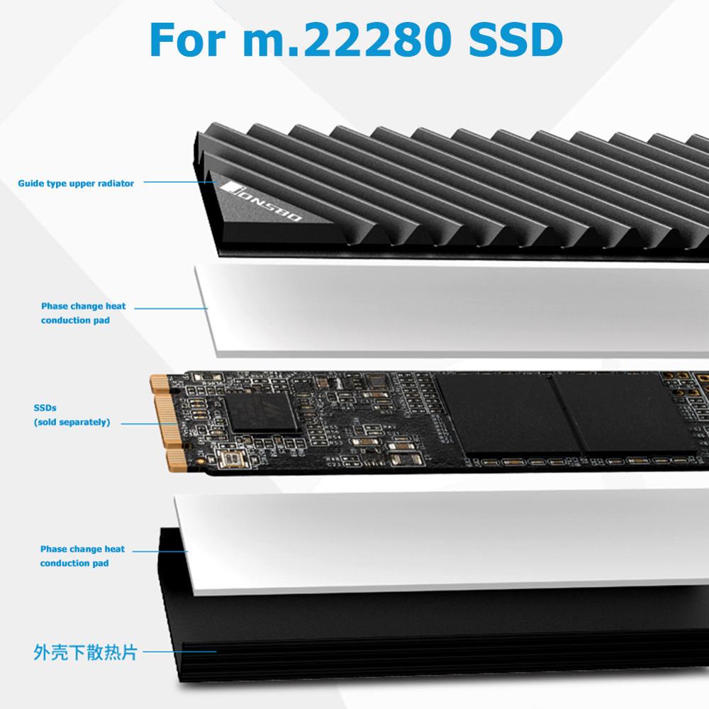 Jonsbo M2 2280 SSD Aluminium-K – M2 Heatsink Cooler Bewertung und Preis