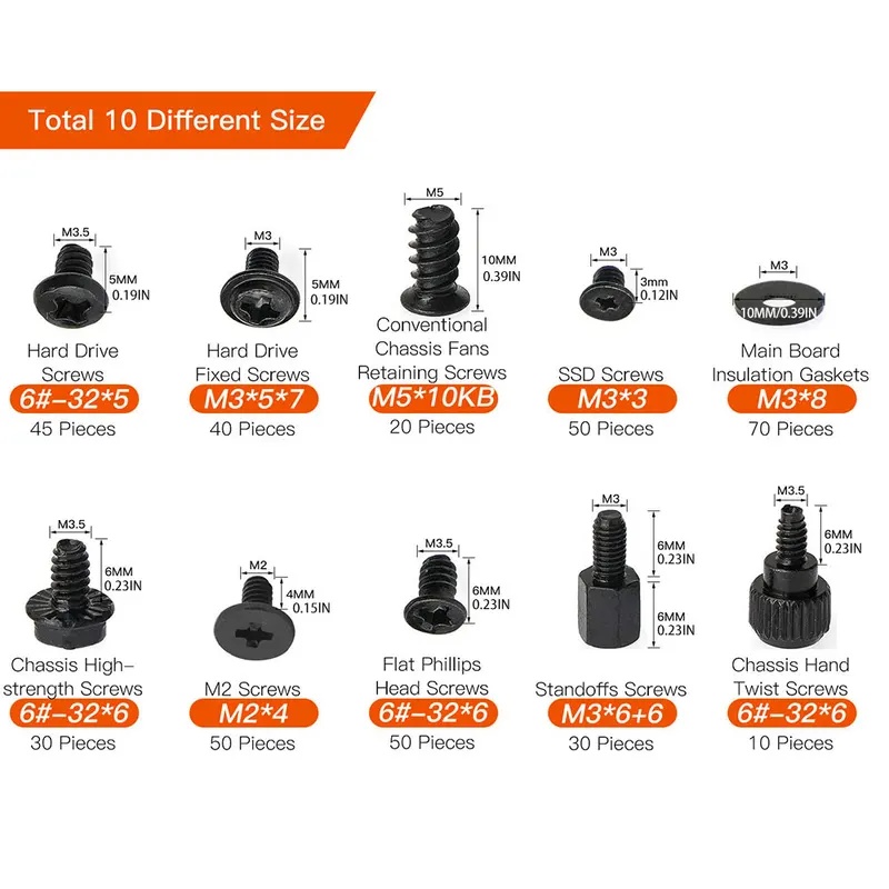 400-teiliges Computerschrauben – M2 Heatsink Cooler Bewertung und Preis