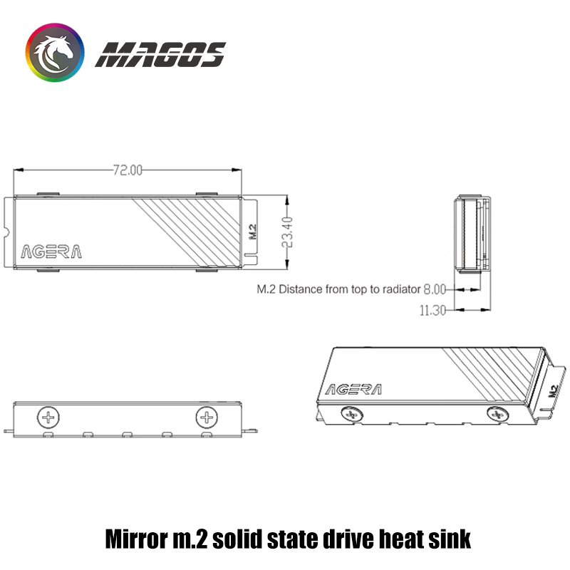 Spiegelglas M.2 Solid-State-Dr – M2 Heatsink Cooler Bewertung und Preis