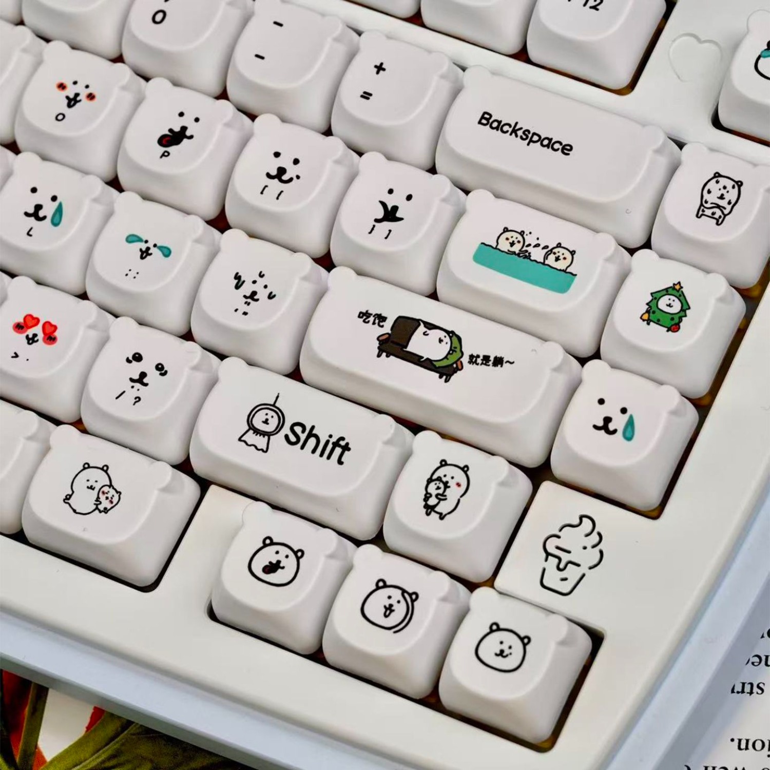 Kawaii Cartoon Joke Bear PBT-T – Gaming Accessories Kawaii Bewertung und Preis