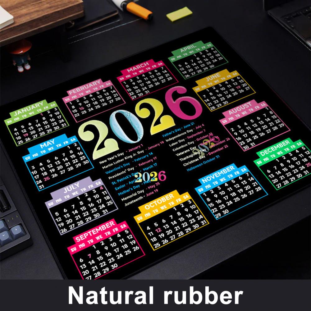 2026-Kalender-Mauspad, wasserd – Gaming Accessories Desk Bewertung und Preis
