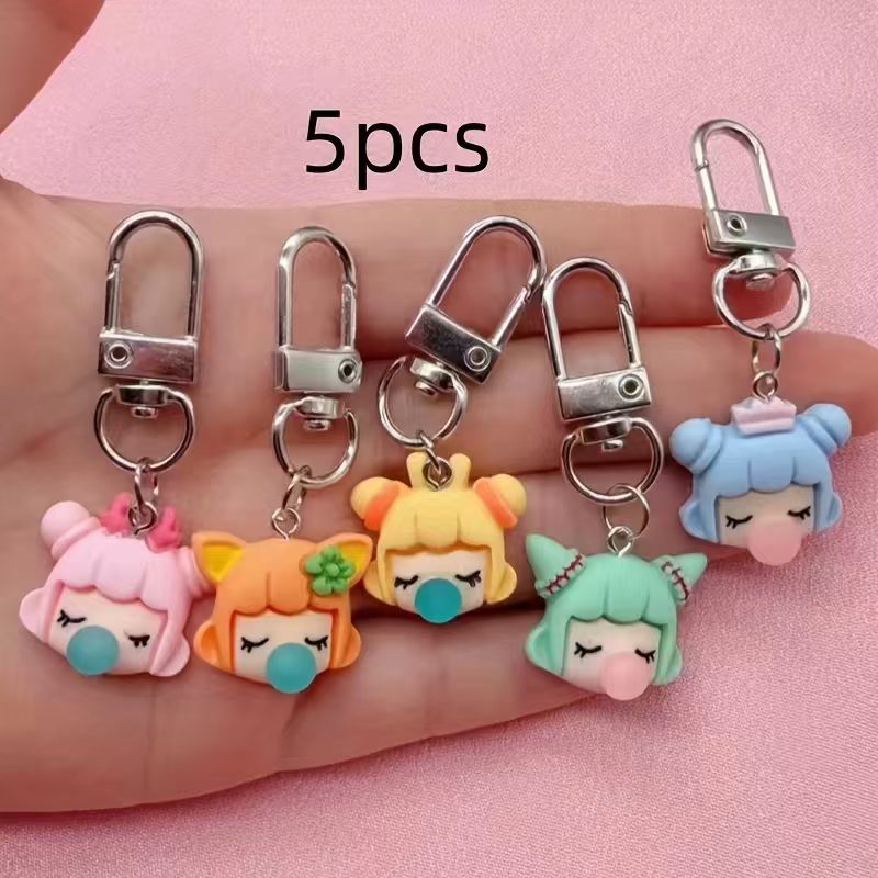 5 Stück Harz-Mädchen-Schlüssel – Gaming Accessories Gifts Bewertung und Preis